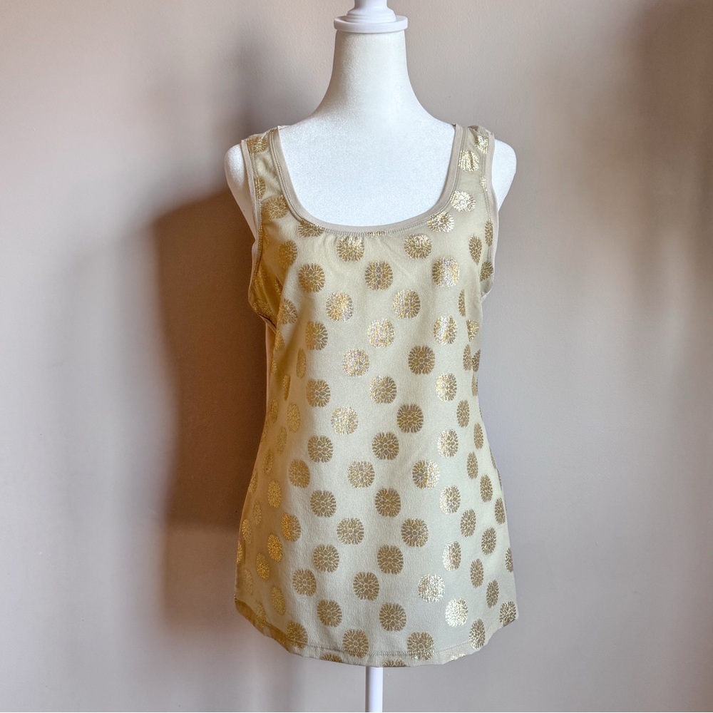 The Limited Gold‎ Metallic Design Women's Tank Top